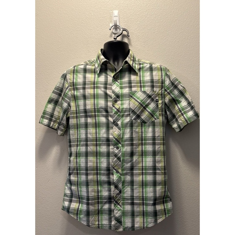 Green Marmot Short Sleeve Button Shirt‎ Men's L Large